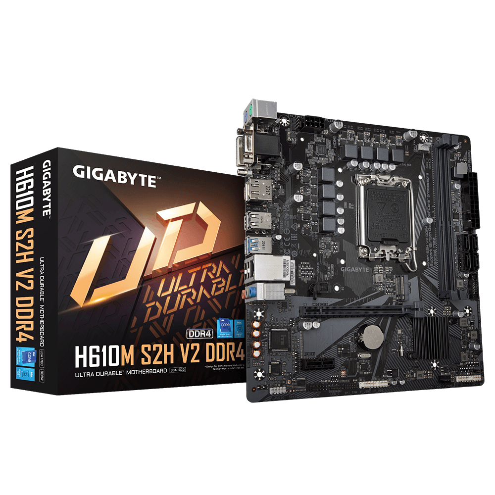 Image of Gigabyte H610M S2H V2 DDR4 (rev. 1.0) Intel H610 Express LGA 1700...