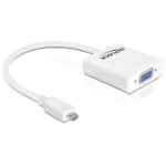 DeLOCK 65347 video cable adapter VGA (D-Sub) HDMI Type D (Micro) White