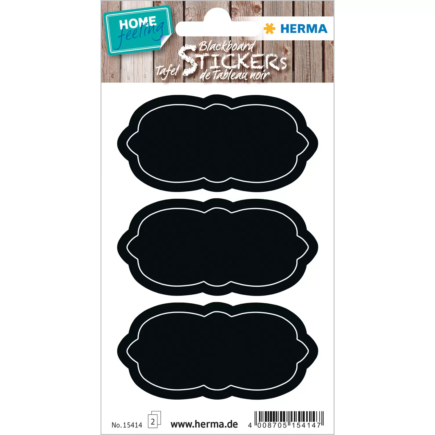 Image of HERMA 15414 self-adhesive label Permanent Black 4 pc(s)