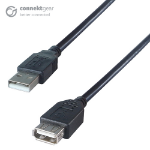 connektgear 2m USB 2 Extension Cable A Male to A Female - High Speed