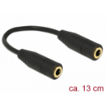 DeLOCK 65896 audio cable 0.13 m 3.5mm Black