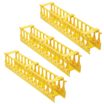 Tripp Lite SRCABLEVRT3FC High-Capacity Vertical Cable Manager - Double Finger Duct, Yellow, 6 ft. (1.8 m)