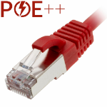 Cablenet 5m Cat6a RJ45 Red U/FTP LSOH 30AWG Slim Snagless Booted Patch Lead