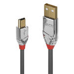 Lindy 3m USB 2.0 Type A to Mini-B Cable, Cromo Line