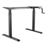 LogiLink EO0010 standing desk frame Manual 2 leg(s) Black