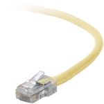 Belkin Cat5e, 7ft, 1 x RJ-45, 1 x RJ-45, Yellow networking cable 82.7" (2.1 m)