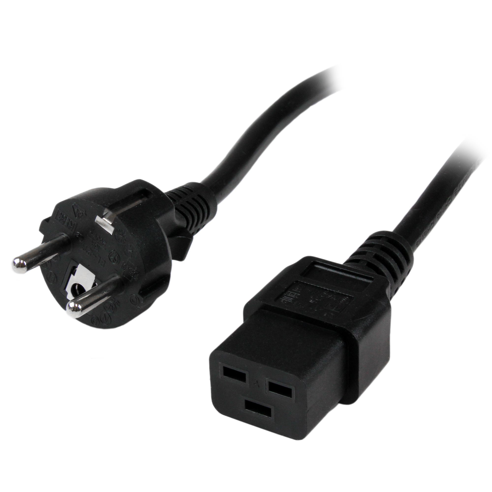 Image of StarTech.com 2m (6ft) Computer Power Cord, 16AWG, EU Schuko to...