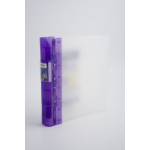Guildhall GLX Ergogrip Ring Binder Polypropylene 8 Prongs Making 4 x 55mm Rings A4 Lilac (Pack 2) - 4544Z