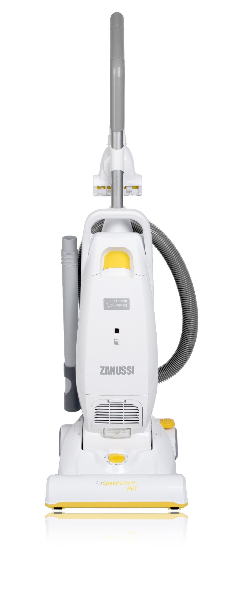 Zanussi ZAN2087PT stick vacuum/electric broom Dust bag 3.5 L White, Yellow