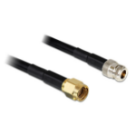 DeLOCK 88686 coaxial cable 3 m RP-SMA Black