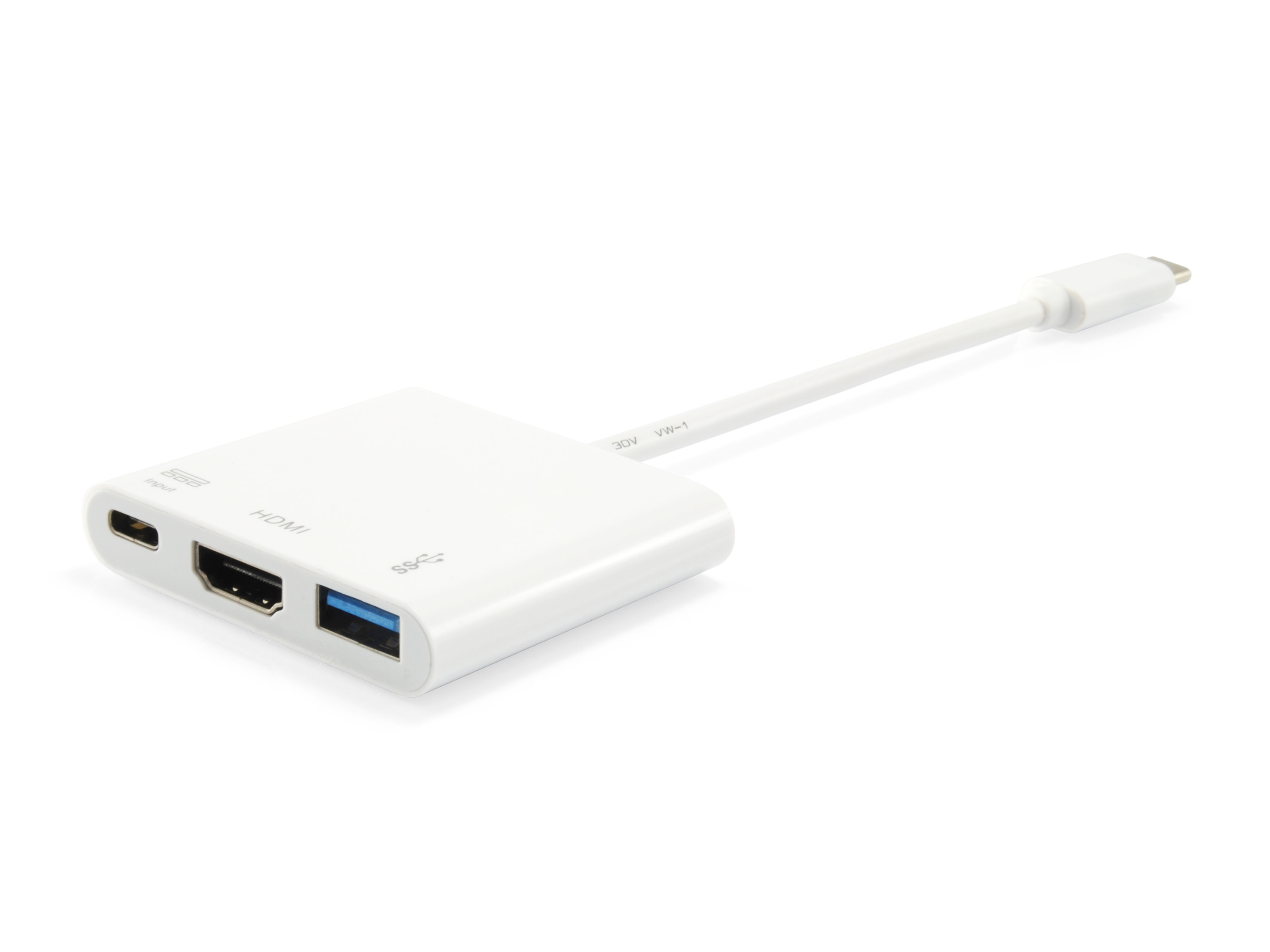 Image of Equip USB Type C to HDMI Female/USB A Female/PD Adapter