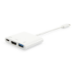 Equip USB Type C to HDMI Female/USB A Female/PD Adapter