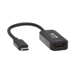 Tripp Lite U444-06N-HDR-B USB-C to HDMI Active Adapter Cable (M/F), 4K 60 Hz, HDR, 4:4:4, DP 1.2 Alt Mode, HDCP 2.2, Black, 6 in. (15.2 cm)