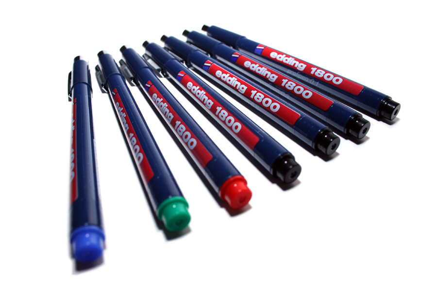 Edding 1800 profipen Retractable gel pen Black 10 pc(s)