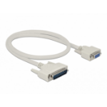 DeLOCK Serial Cable D-Sub 25 male to D-Sub 9 female 0.5 m