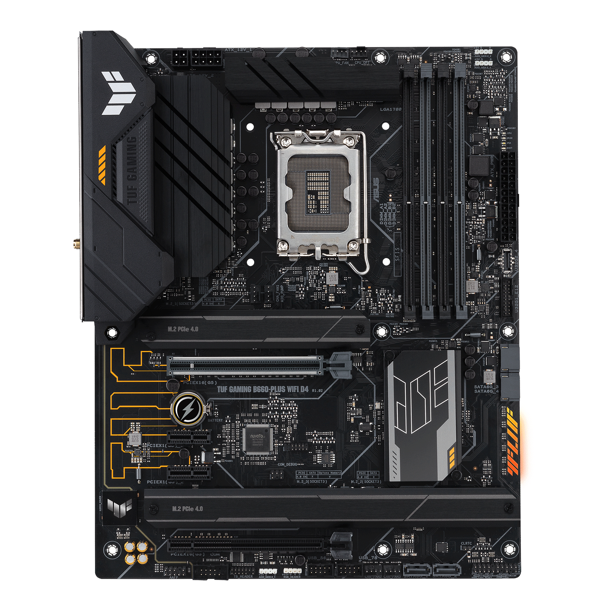 Image of ASUS TUF GAMING B660-PLUS WIFI D4 Intel B660 LGA 1700 ATX