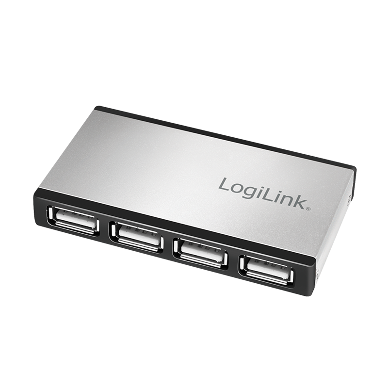 Image of LogiLink USB 2.0 Hub, 4-port, incl. power supply