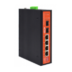 Wi-Tek WI-PS306GF-I V2 network switch Unmanaged Gigabit Ethernet (10/100/1000) Power over Ethernet (PoE) Black, Orange