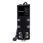 CyberPower HT812TC surge protector Black 8 AC outlet(s) 120 VAC 145.7" (3.7 m)