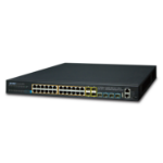 PLANET SGS-6341-24P4X network switch Managed L3 Gigabit Ethernet (10/100/1000) Power over Ethernet (PoE) 1U Black