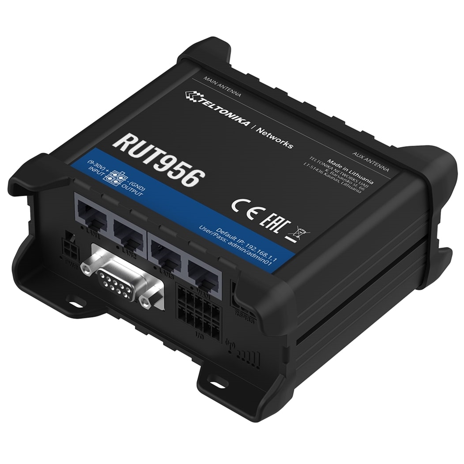 Image of TELTONIKA RUT956 3G/4G Cat4 Industrial Cellular Router