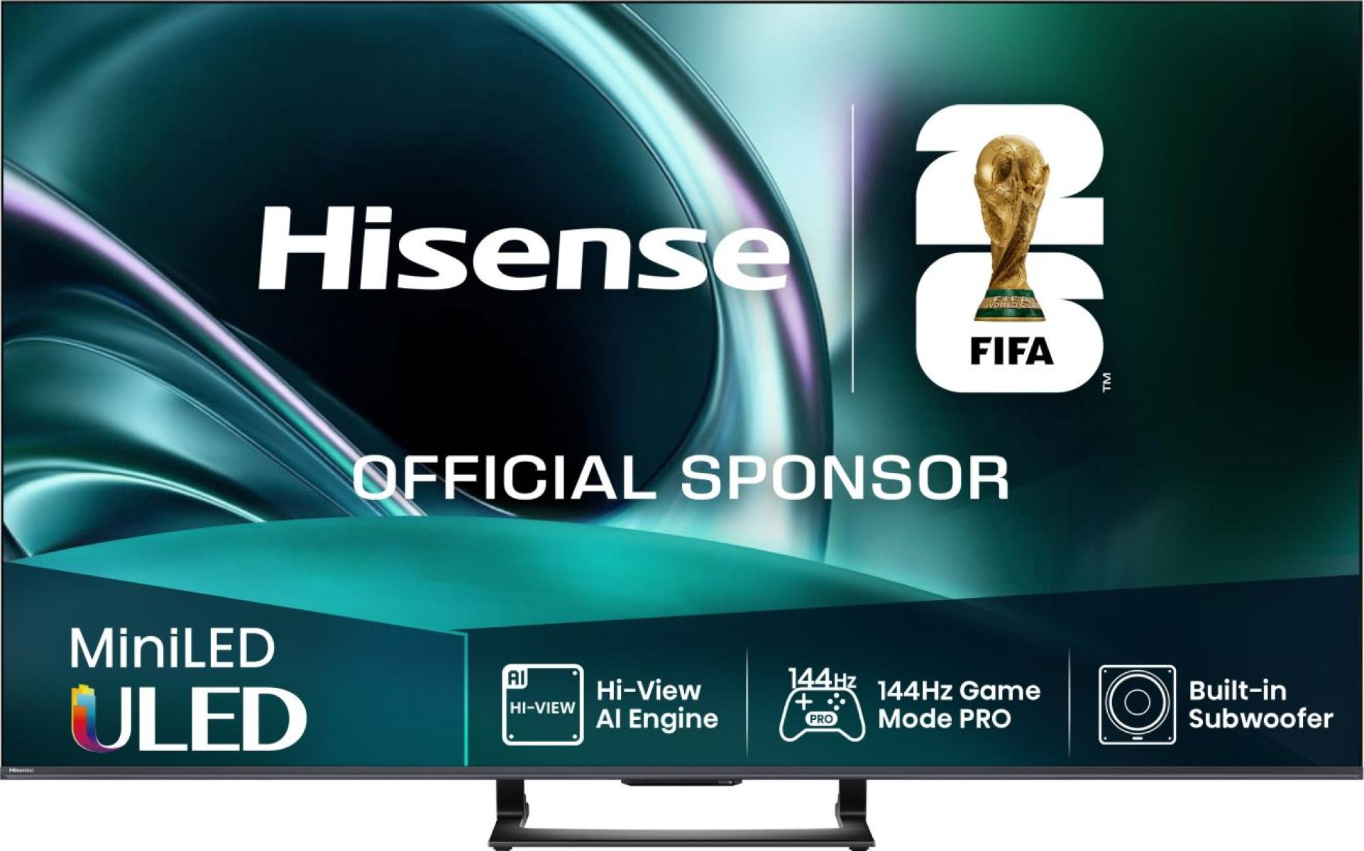 Hisense 65U7Q 165.1 cm (65") 4K Ultra HD Smart TV Wi-Fi Black 500 cd/mÂ²