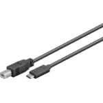 Microconnect USB3.1C2B1 USB cable 1 m USB 2.0 USB C USB B Black