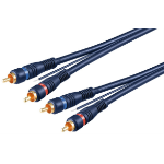 Goobay Car Hi-Fi Stereo RCA Connector Cable, Double Shielded, 5m