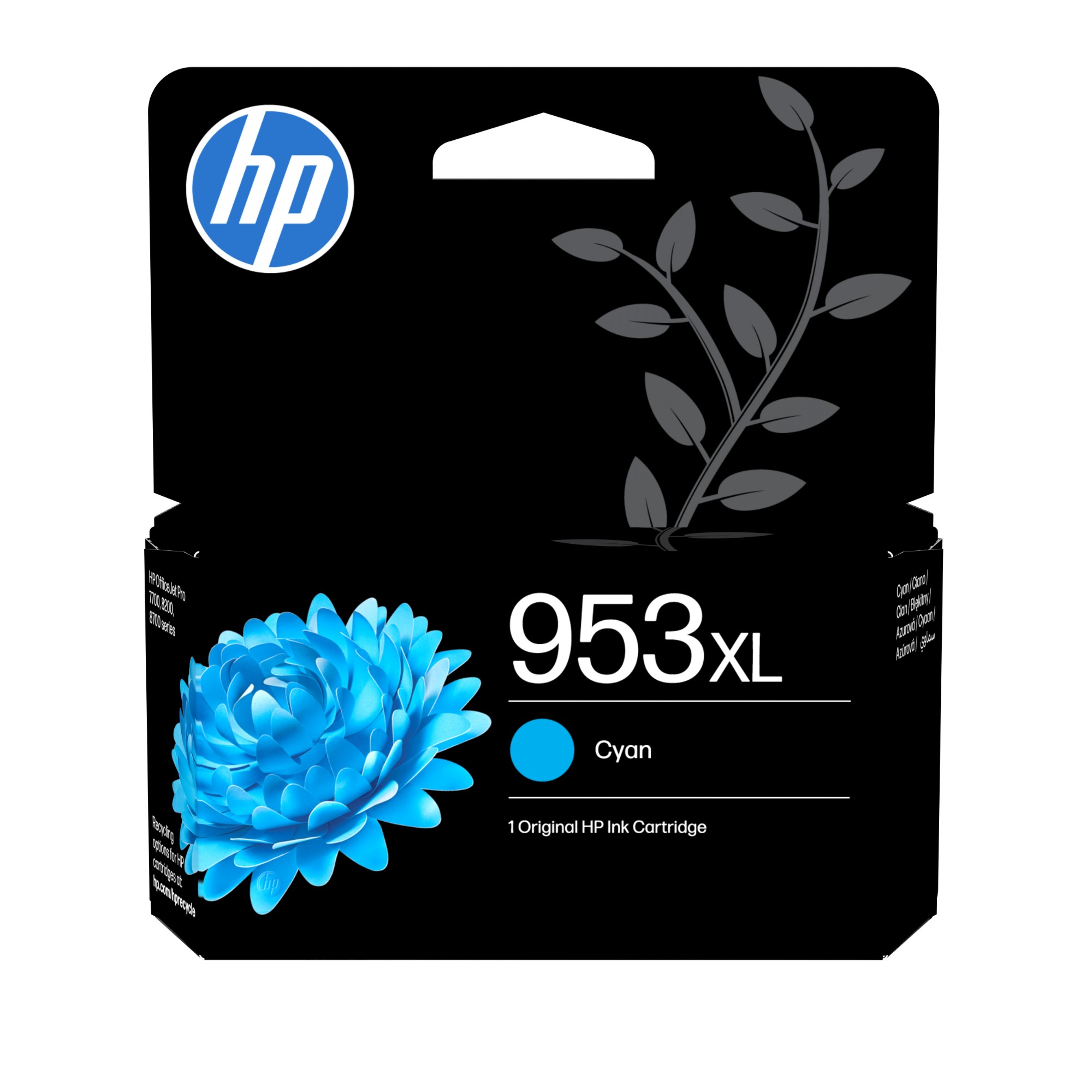 HP F6U16AE (953XL) Ink cartridge cyan, 1.4K pages, 20ml