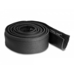 DeLOCK Cable sleeve neoprene flexible with zip 3 m x 100 mm black