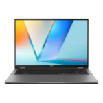ASUS Vivobook 16 Flip TP3607SH-RJ013W Intel Core Ultra 7 258V Hybride (2-in-1) 40,6 cm (16") Touchscreen 3K 32 GB LPDDR5x-SDRAM 1 TB SSD NVIDIA GeForce RTX 5050 Wi-Fi 7 (802.11be) Windows 11 Home Belgisch Zwart, Grijs
