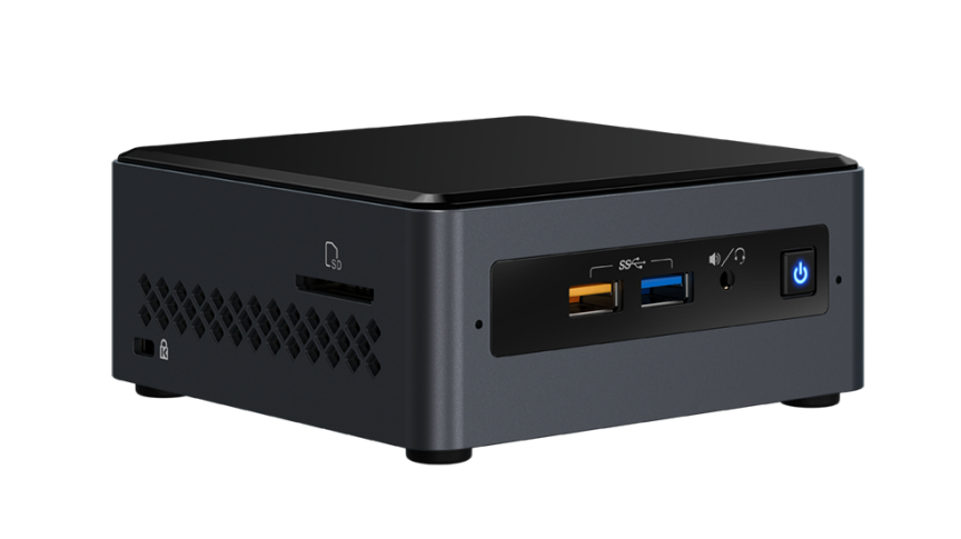Intel NUC BOXNUC7CJYH PC/workstation barebone UCFF Black J4005 BGA 109