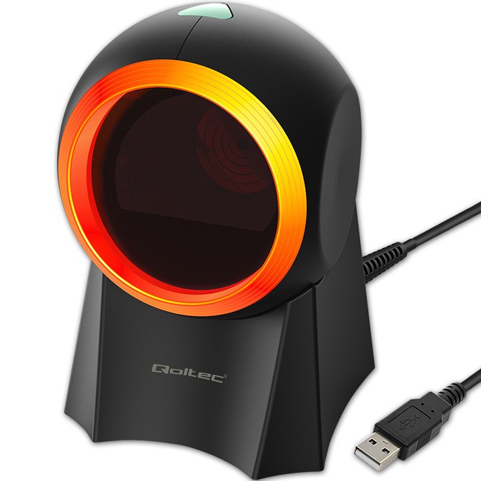 QOC Qoltec 50857 Wired desktop barcode scanner 1D | 2D