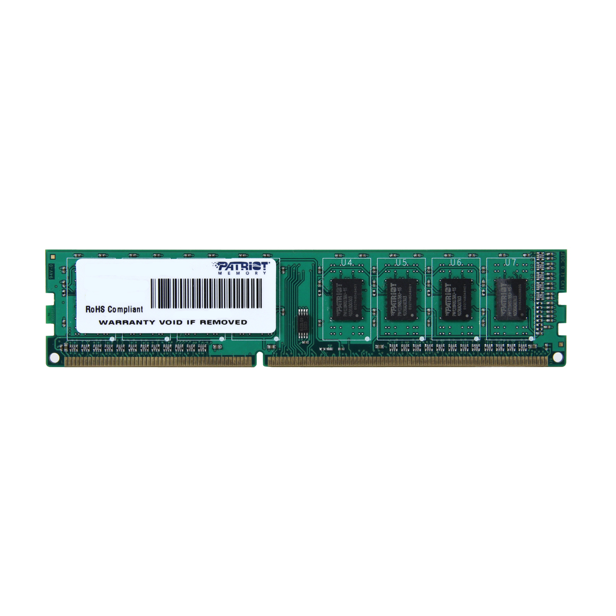 Image of Patriot Memory 4GB PC3-10600 memory module 1 x 4 GB DDR3 1333 MHz