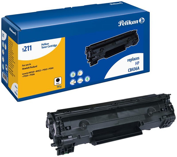 Image of Pelikan Laser Toner For HP 36A Black (Cb436A)