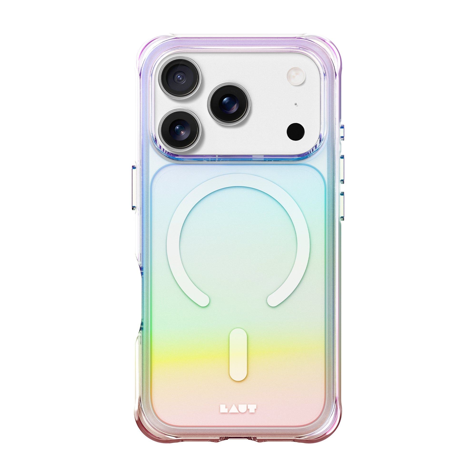 LAUT AERO HOLO mobile phone case 16 cm (6.3") Cover Pearl, Transparent