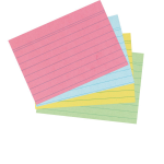 Herlitz 10836211 index card Blue, Green, Red, Yellow 200 pc(s)