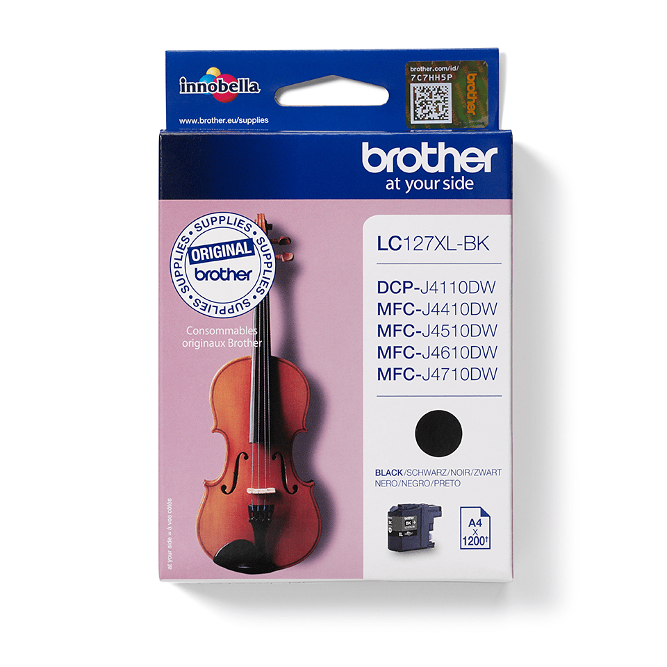 Image of Brother LC-127XLBK Ink cartridge black, 1.2K pages ISO/IEC 24711...