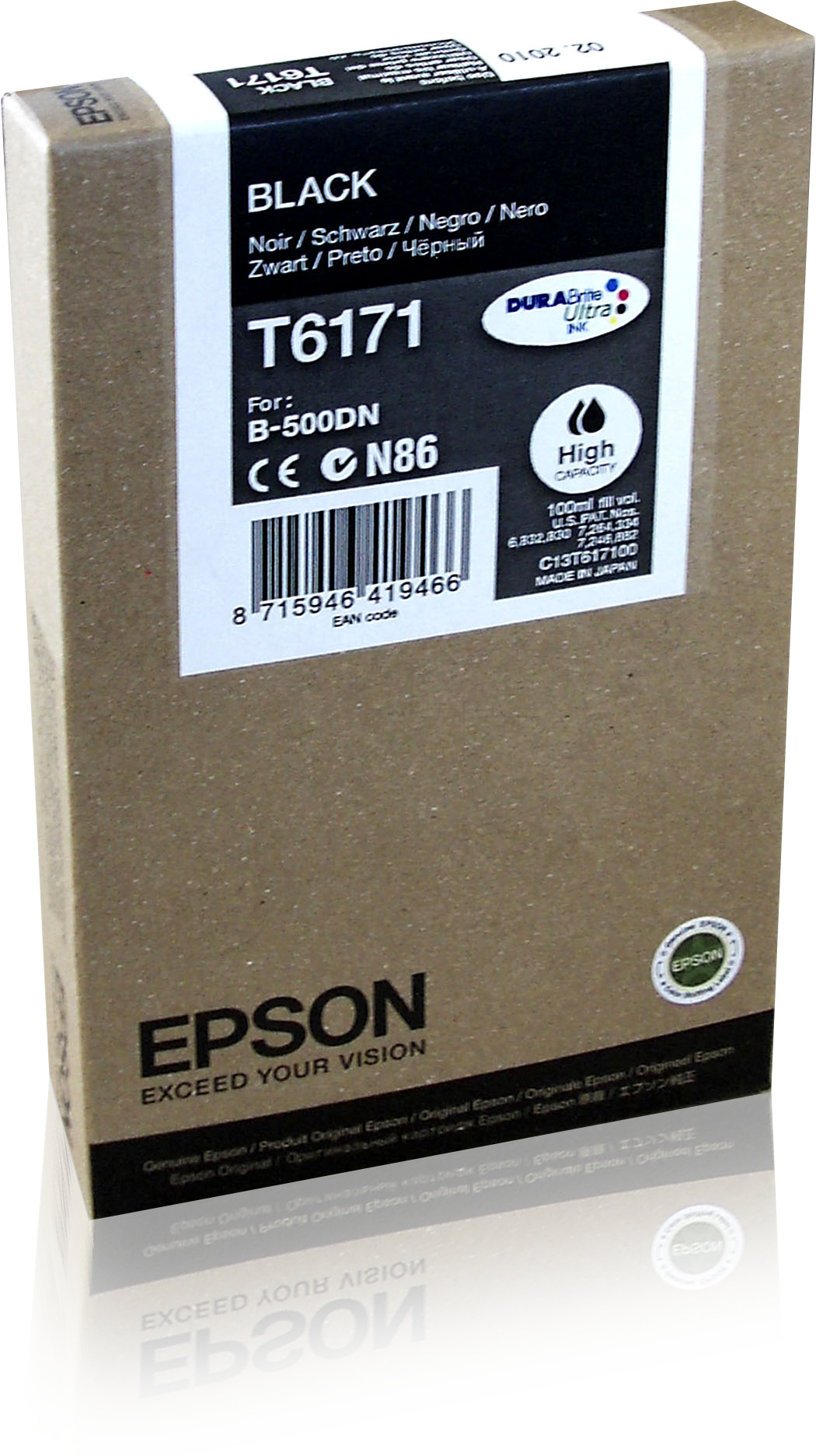 Image of Epson C13T617100/T6171 Ink cartridge black high-capacity, 4K pages...