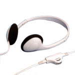 VALUE Stereo Headphone with Volume Control, light grey