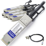 AddOn Networks QFX-QSFP28-SFP28-DAC-5M-AO InfiniBand/fibre optic cable SFP28 x 4 Black