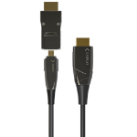 Techly ICOC-HDMI-HY2D-050 HDMI cable 50 m HDMI Type A (Standard) HDMI Type D (Micro) Black