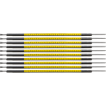 Brady SCNG-05-8 cable marker Black, Yellow Nylon 300 pc(s)