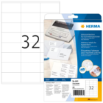 HERMA Address labels for typewriters A4 70x36 mm paper matt square corners 480 pcs.