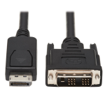 Tripp Lite P581-006 video cable adapter 72" (1.83 m) DisplayPort DVI-D Black, White