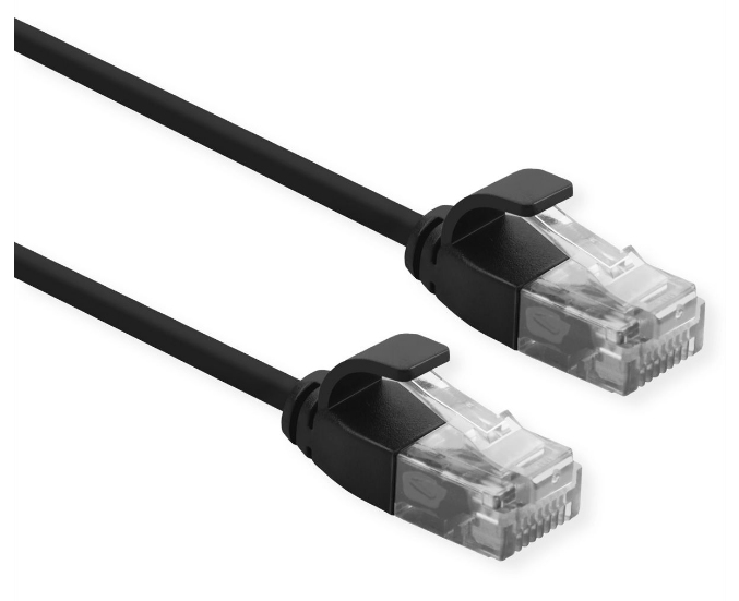 ROLINE 21.15.3955 networking cable Black 2 m Cat6a U/UTP (UTP)
