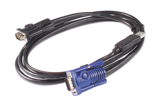 APC KVM USB Cable - 25 ft (7.6 m) KVM cable Black