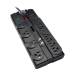 Tripp Lite TLP1208TELTV surge protector Black 12 AC outlet(s) 120 V 94.5" (2.4 m)