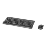 Manhattan 180771 keyboard Mouse included Universal RF Wireless QWERTY Black