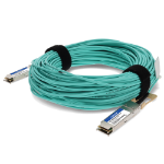 AddOn Networks QSFP-100GB-AOC30M-FT-AO InfiniBand/fibre optic cable 30 m QSFP28 AOC Aqua colour